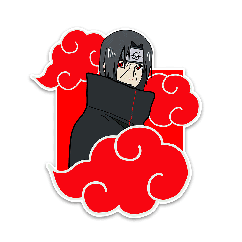 Red Cloud Ninja Bumper Sticker - Bumper Stickers | STICK IT UP