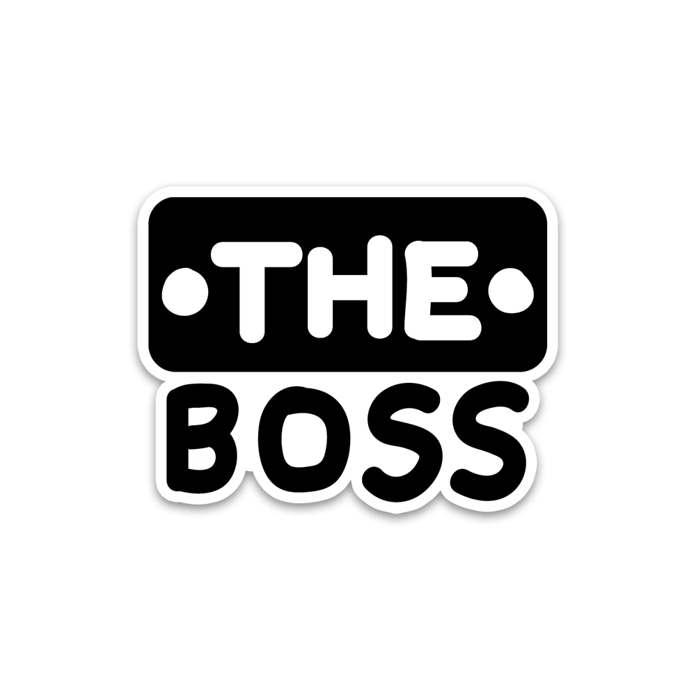 The Boss Bumper Sticker - Bumper Stickers | STICK IT UP