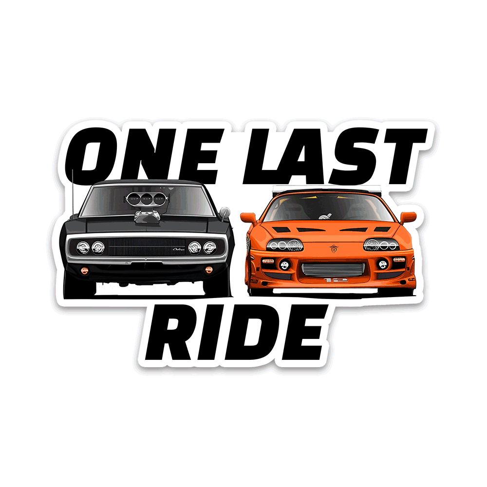 One Last Ride Bumper Sticker - Bumper Stickers | STICK IT UP