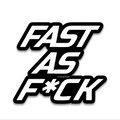Fast As Bumper Sticker - Bumper Stickers | STICK IT UP