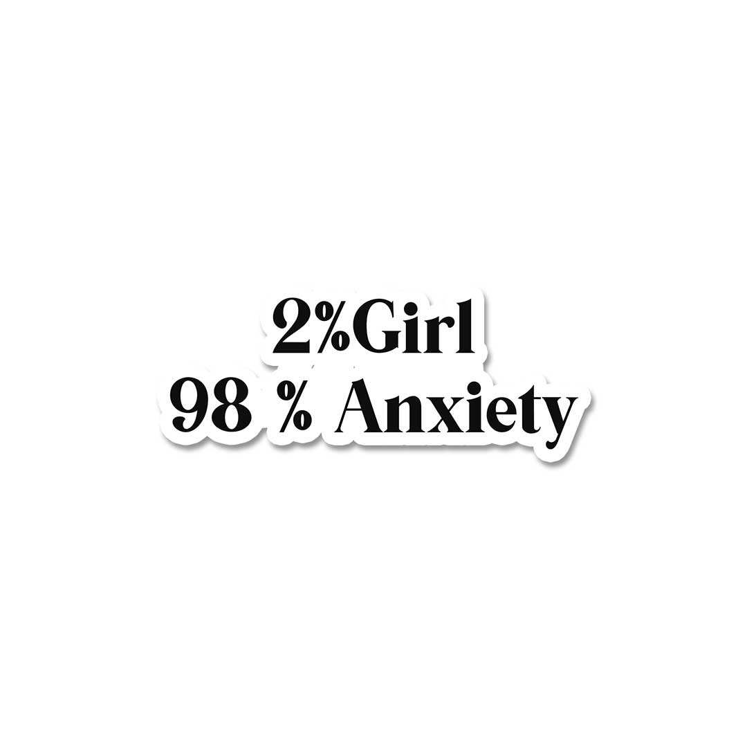 2 % Girl Sticker - Stickers | STICK IT UP