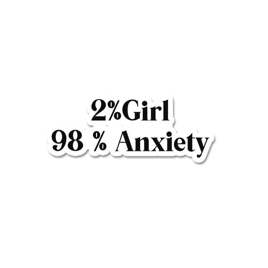 2 % Girl Sticker - Stickers | STICK IT UP