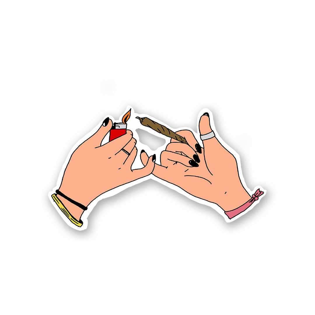 420 Friendly Sticker waterproof vinyl decal for laptop, bike, car & bottle
