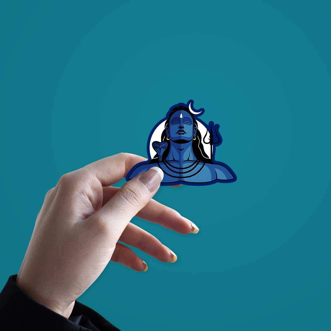 Adiyogi Shiva Sticker - Stickers | STICK IT UP