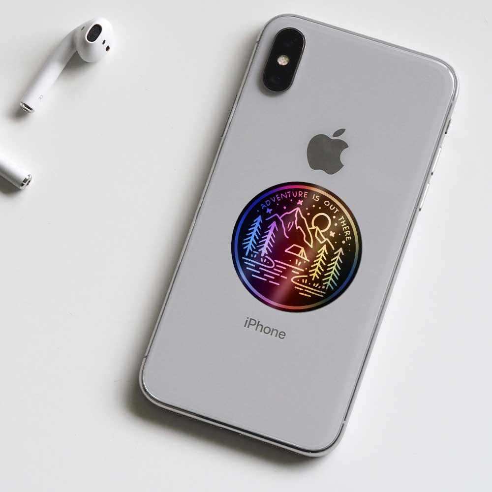 Adventure Is Out There Holographic Stickers - Holographic Stickers | STICK IT UP