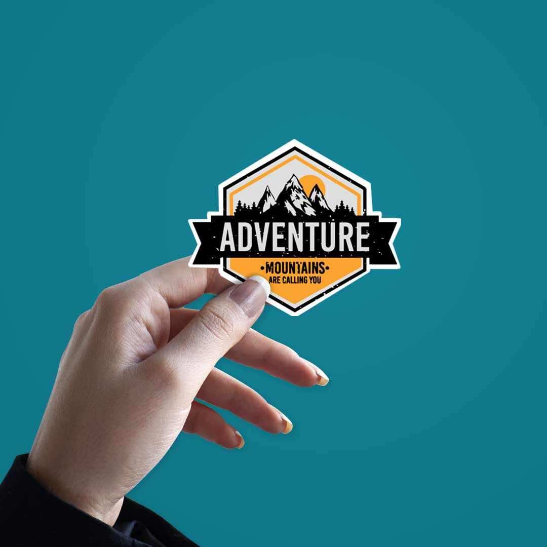 Adventure Mountains Are Calling Sticker - Stickers | STICK IT UP