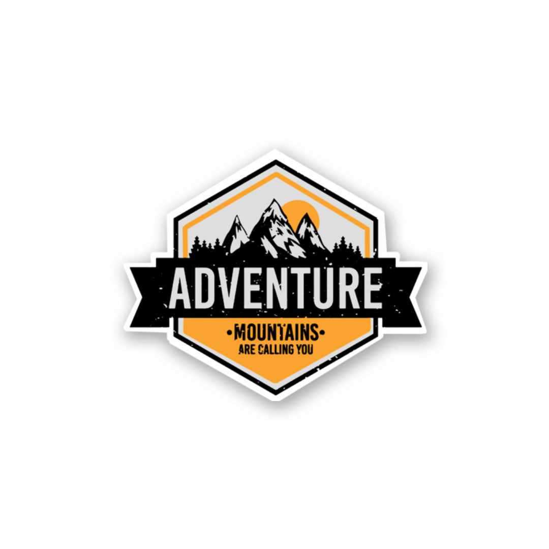 Adventure Mountains Are Calling Sticker - Stickers | STICK IT UP