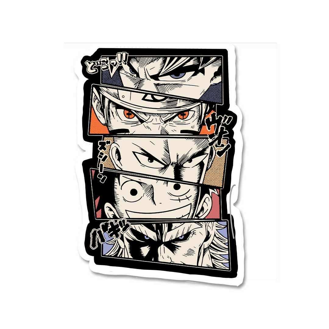 Anime Artwork Sticker waterproof vinyl decal for laptop, bike, car & bottle