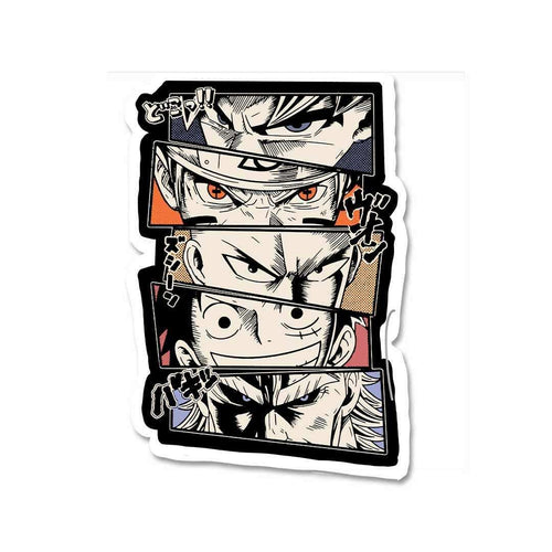 Anime Artwork Sticker waterproof vinyl decal for laptop, bike, car & bottle