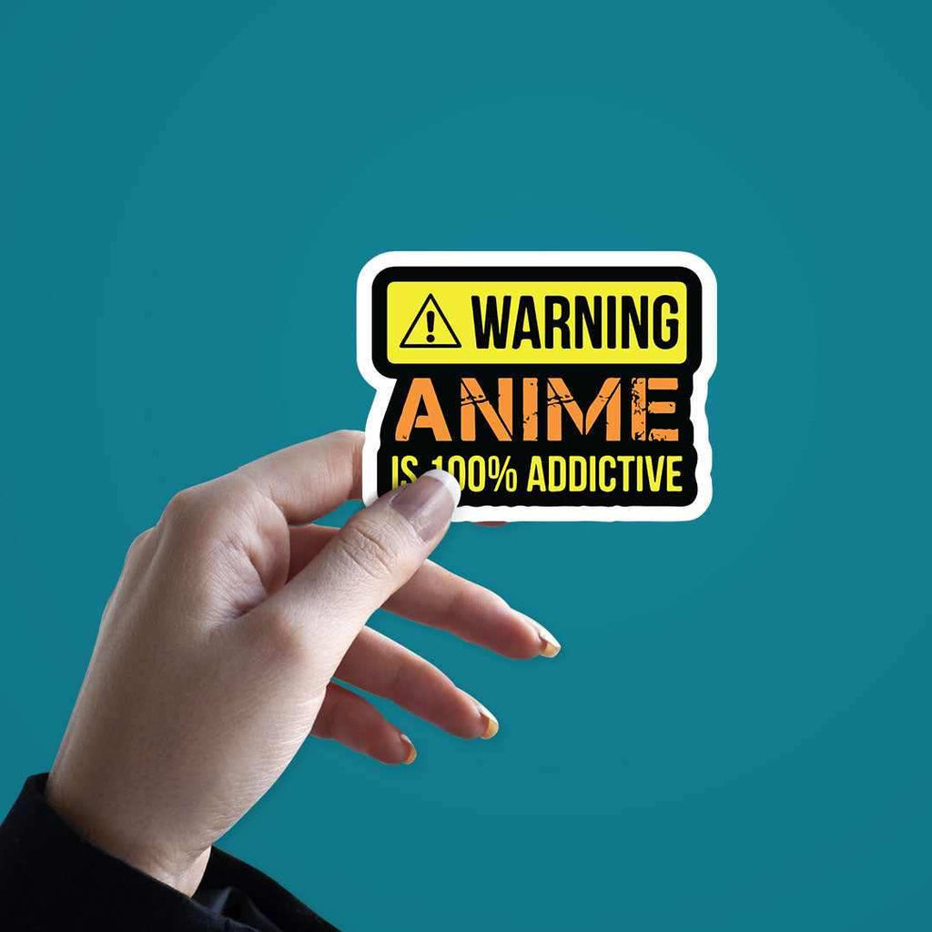 Anime is 100% Addictive Sticker - Stickers | STICK IT UP