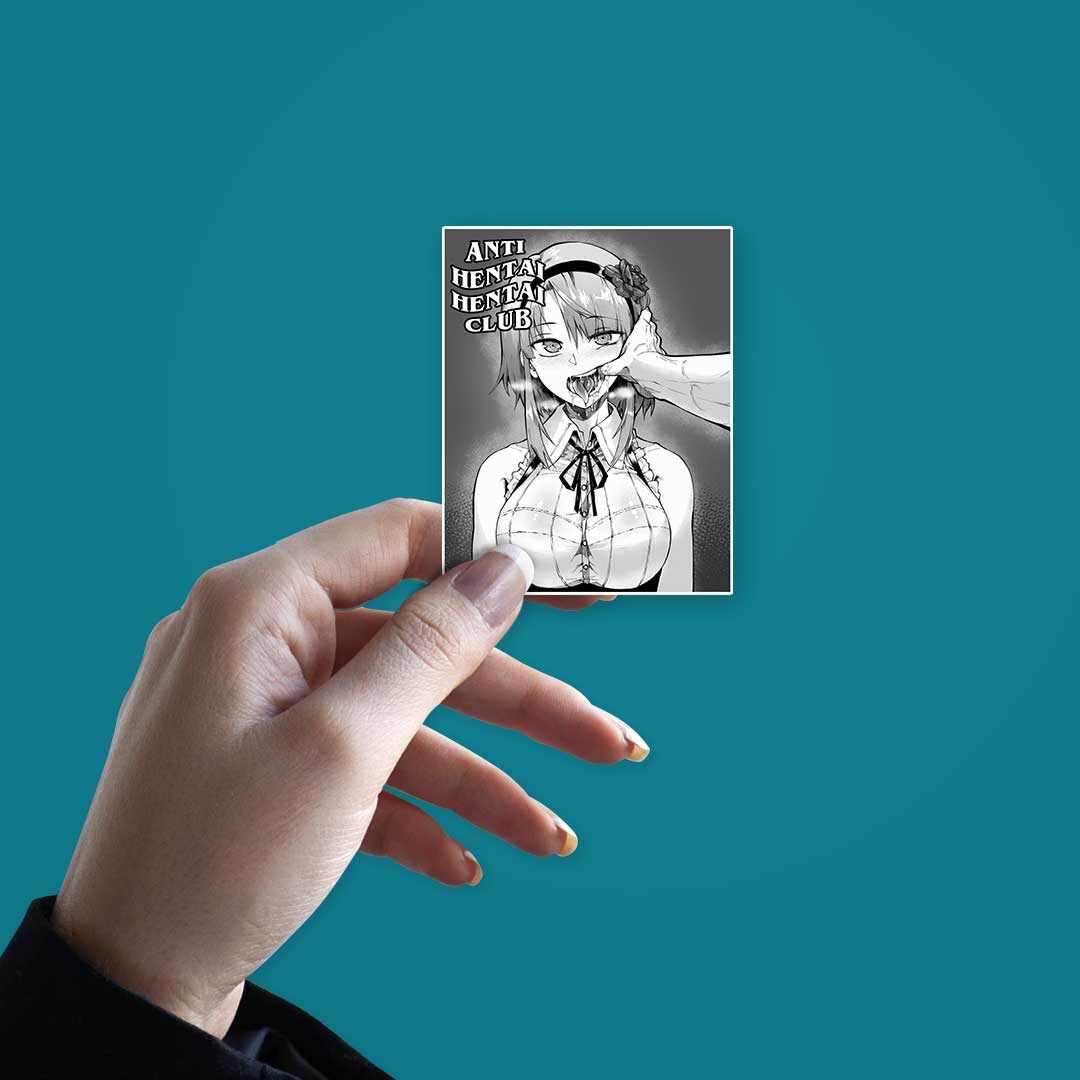 Anti Hentai Hentai Club sticker - Stickers | STICK IT UP