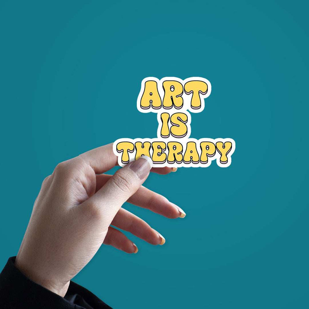 Art Is Therapy Sticker - Stickers | STICK IT UP