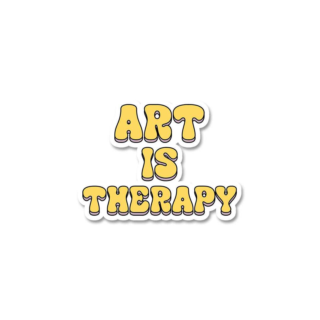 Art Is Therapy Sticker - Stickers | STICK IT UP