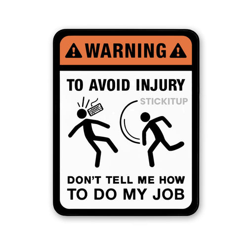 Avoid Injury Sticker - Stickers | STICK IT UP