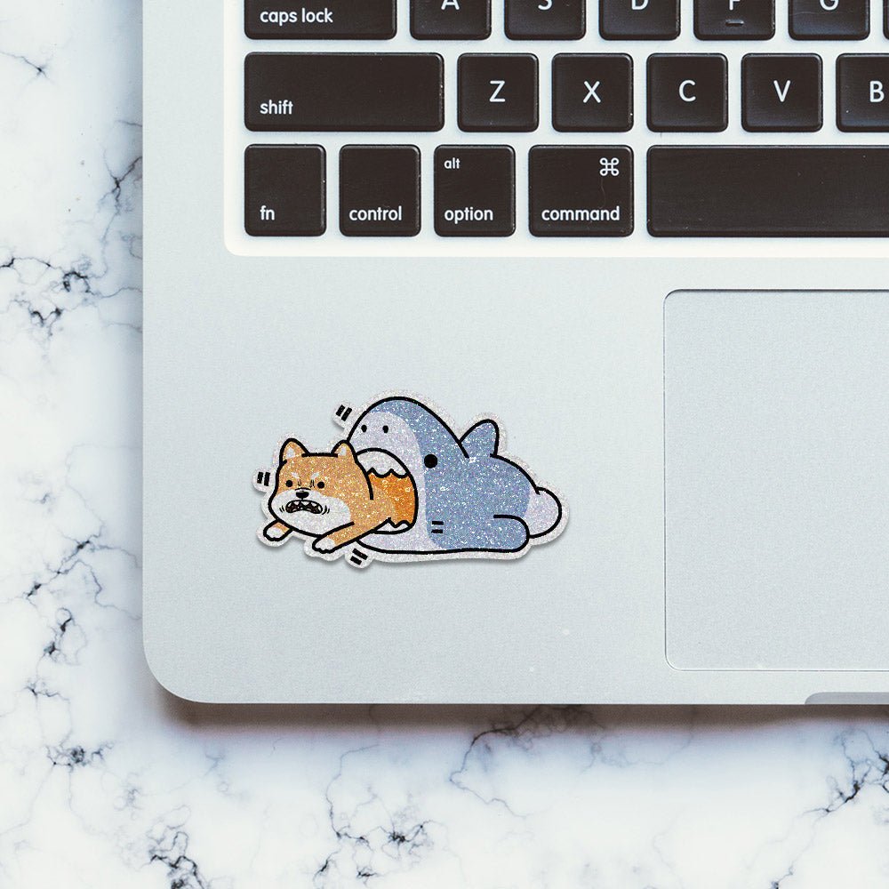 Baby Shark Glitter Sticker - Glitter Stickers | STICK IT UP