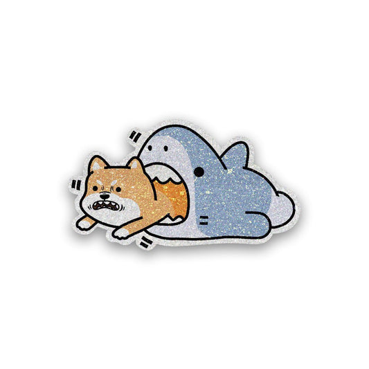 Baby Shark Glitter Sticker - Glitter Stickers | STICK IT UP