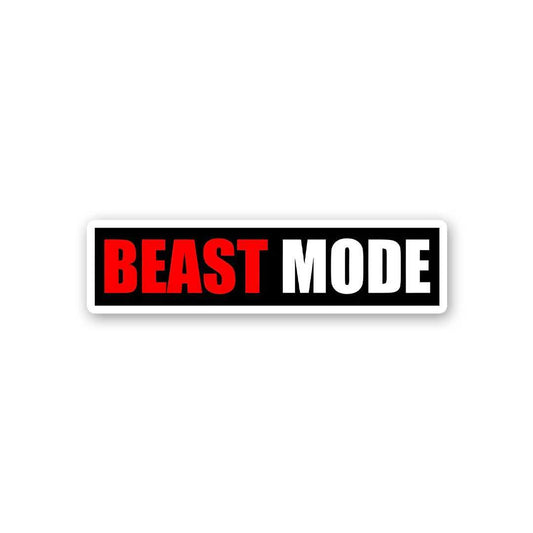 Beast Mode Sticker waterproof vinyl decal for laptop, bike, car & bottle