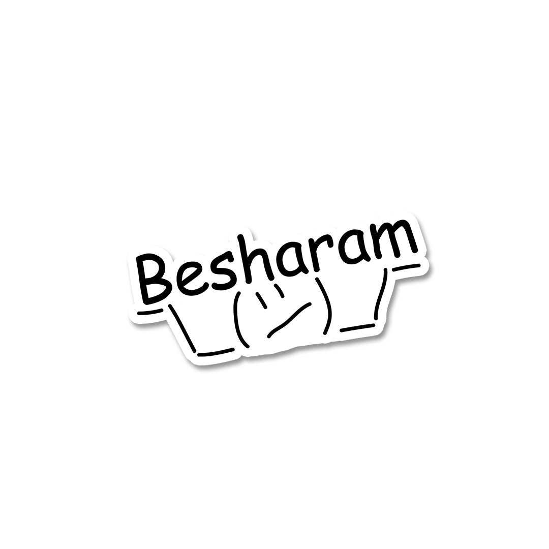 Besharam Sticker - Stickers | STICK IT UP