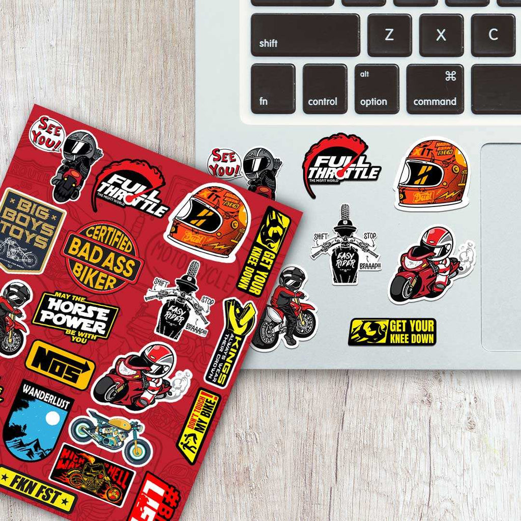 Bike Mini Sticker Sheet - Sticker Sheets | STICK IT UP