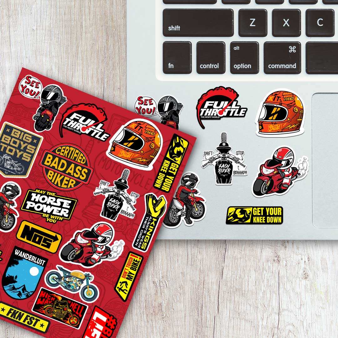 Bike Mini Sticker Sheet - Sticker Sheets | STICK IT UP