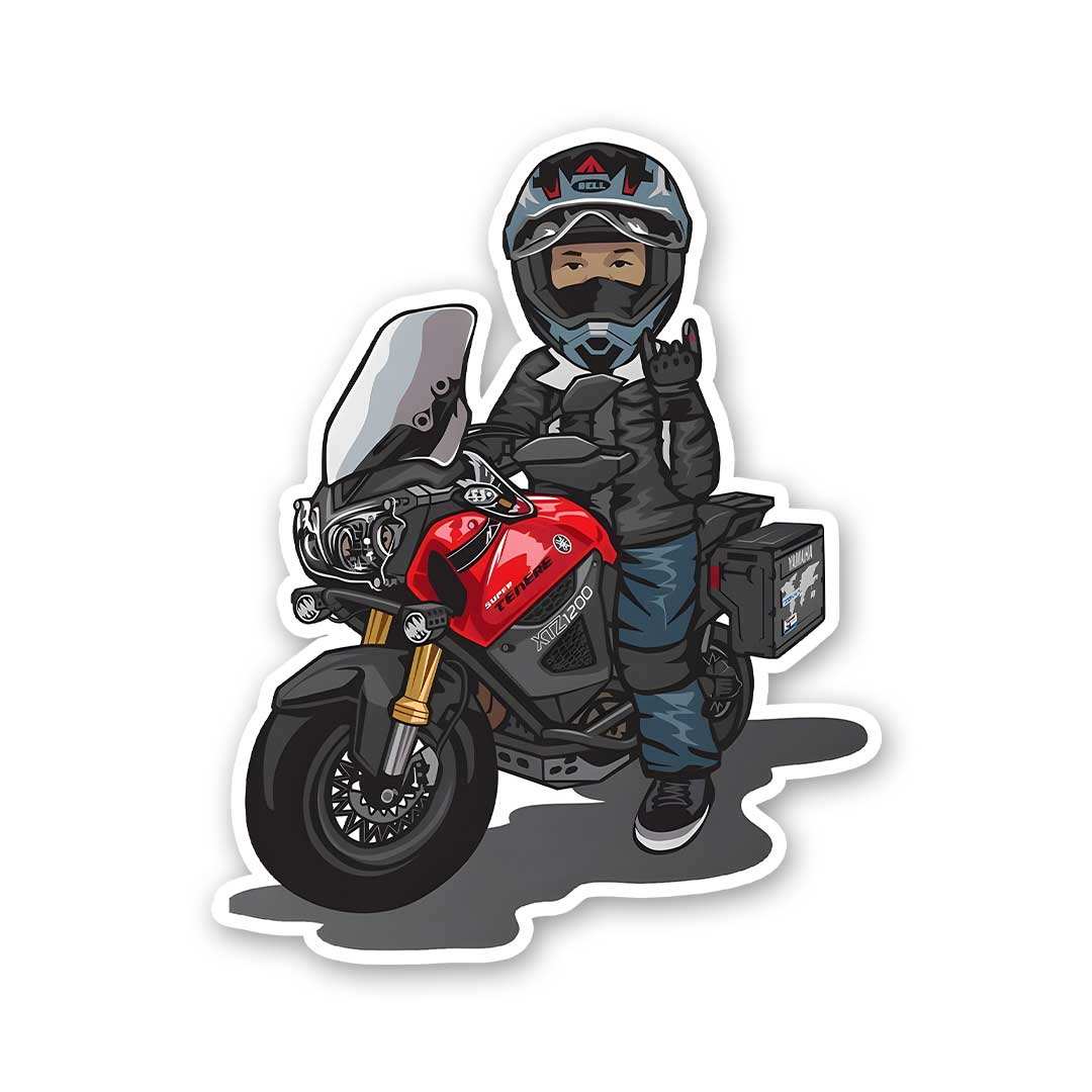 Biker Boy Sticker - Stickers | STICK IT UP