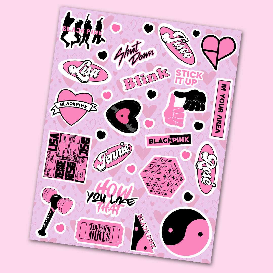 K-Pop Girl Group Fan Sheet - die-cut vinyl sticker sheet | STICK IT UP Canada