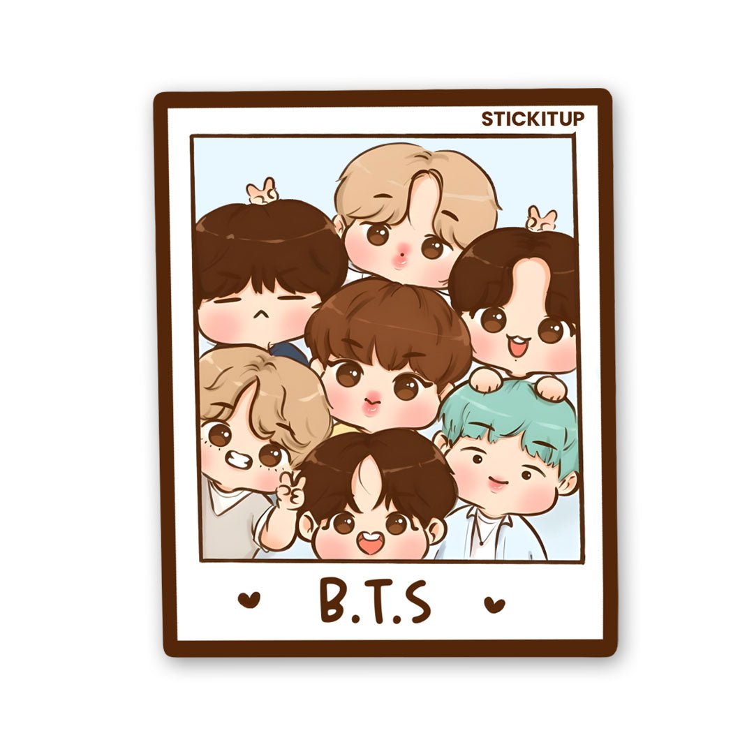 Cutesy Boys Frame Sticker - Stickers | STICK IT UP