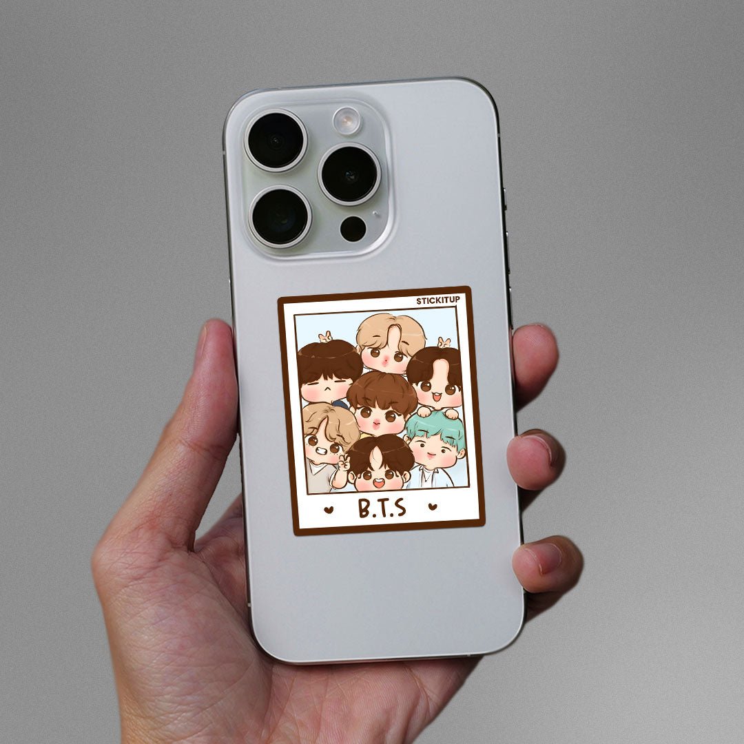Cutesy Boys Frame Sticker - Stickers | STICK IT UP
