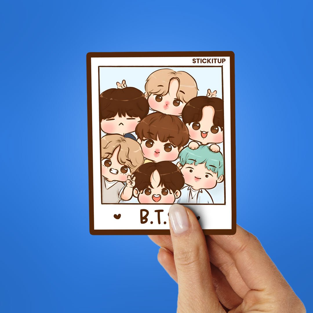 Cutesy Boys Frame Sticker - Stickers | STICK IT UP