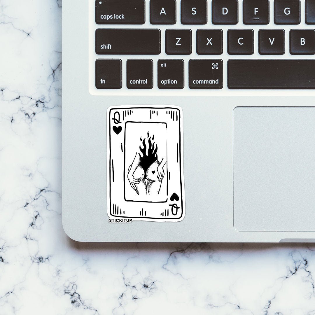 BURN CARD QUEEN Sticker - Stickers | STICK IT UP