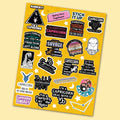 Capricorn Zodiac Sticker Sheet - die-cut vinyl sticker sheet | STICK IT UP Canada