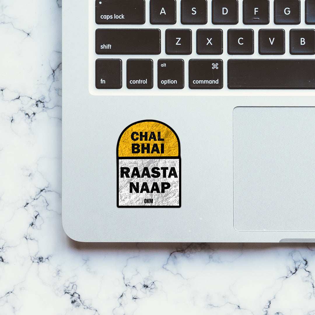 Chal Raasta Naap Sticker - Stickers | STICK IT UP