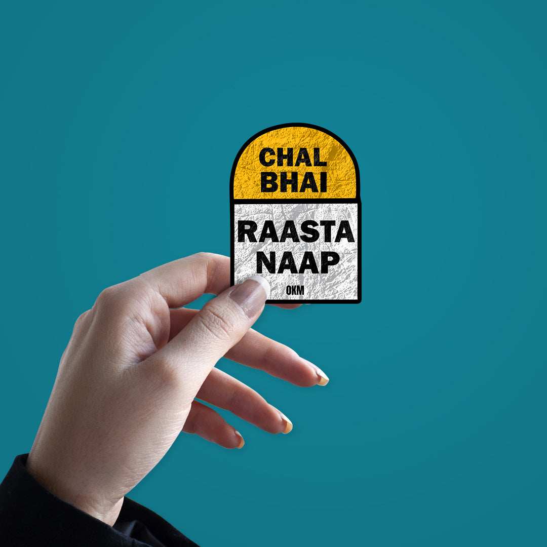 Chal Raasta Naap Sticker - Stickers | STICK IT UP