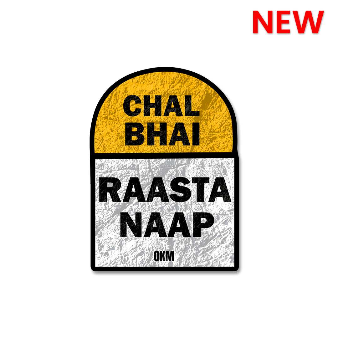 Chal Raasta Naap Sticker - Stickers | STICK IT UP