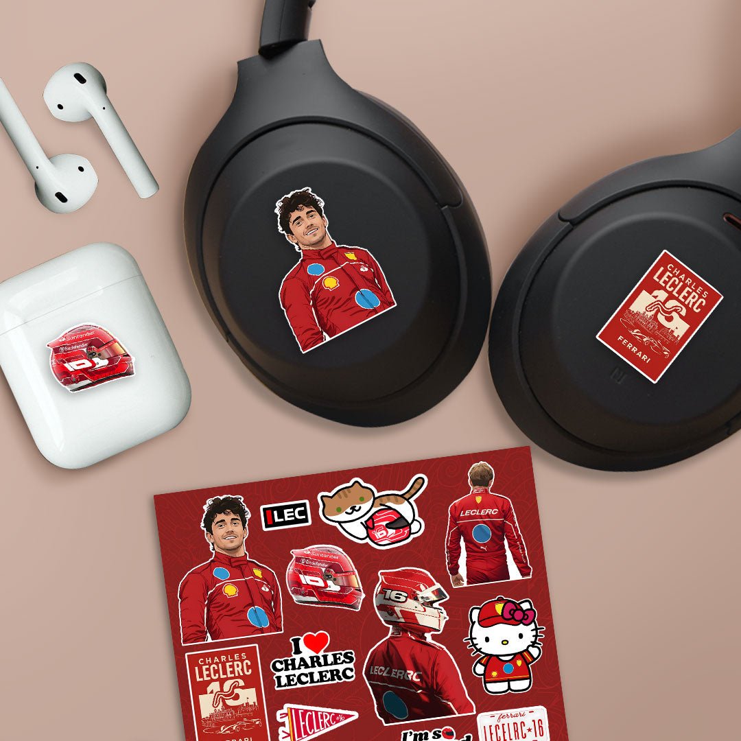 Red Racer F1 Fan Sheet - die-cut vinyl sticker sheet | STICK IT UP Canada