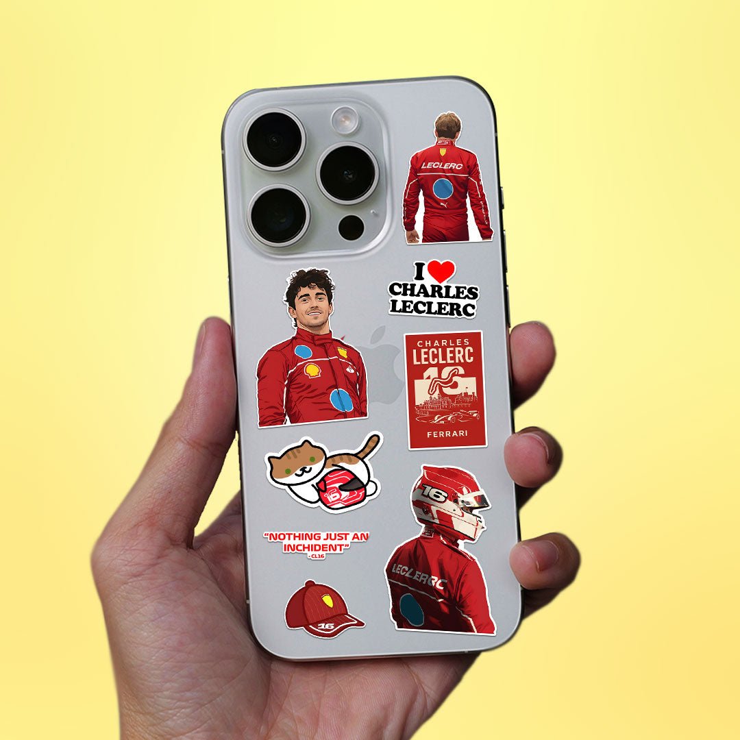 Red Racer F1 Fan Sheet - die-cut vinyl sticker sheet | STICK IT UP Canada