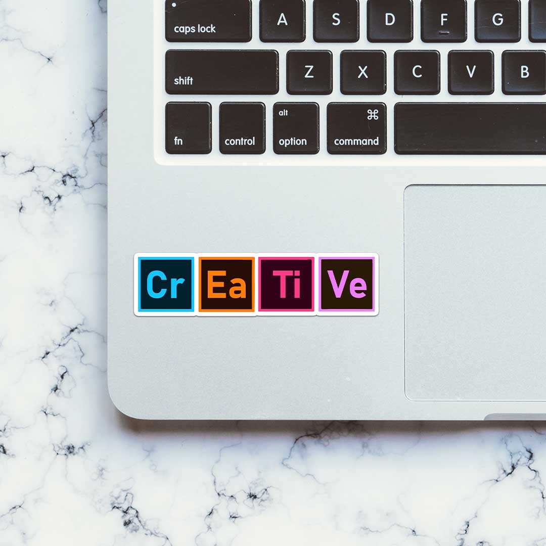 Creative Sticker waterproof vinyl decal for laptop, bike, car & bottle