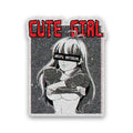 Cute Girl 0.4 Glitter Sticker - Glitter Stickers | STICK IT UP