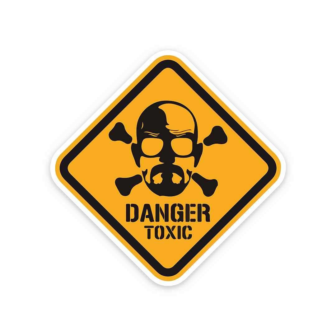 Danger Toxic Sticker - Stickers | STICK IT UP
