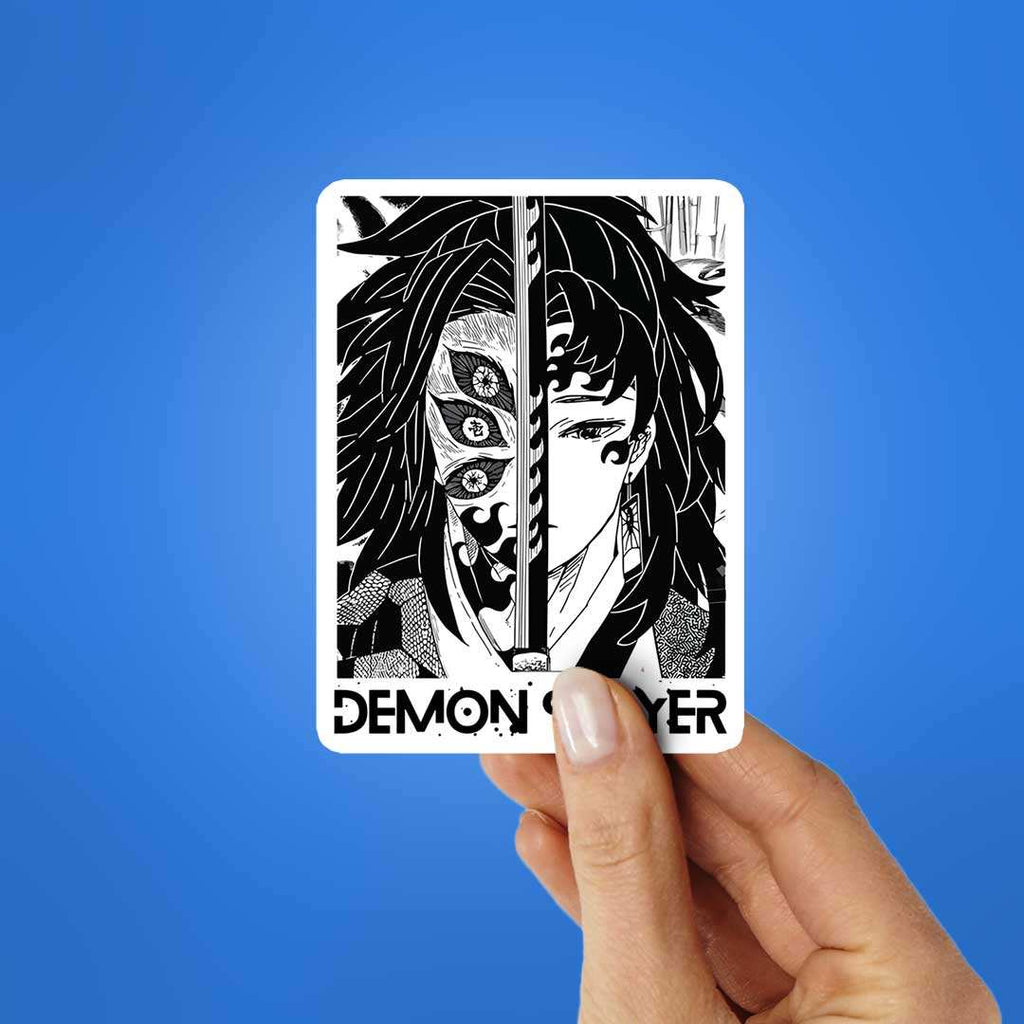 Demon Split-Face Sticker - Stickers | STICK IT UP