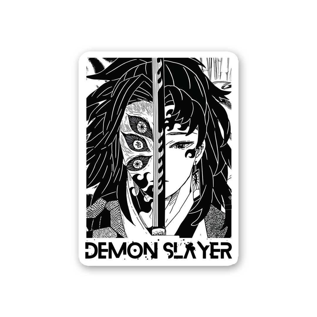 Demon Split-Face Sticker - Stickers | STICK IT UP
