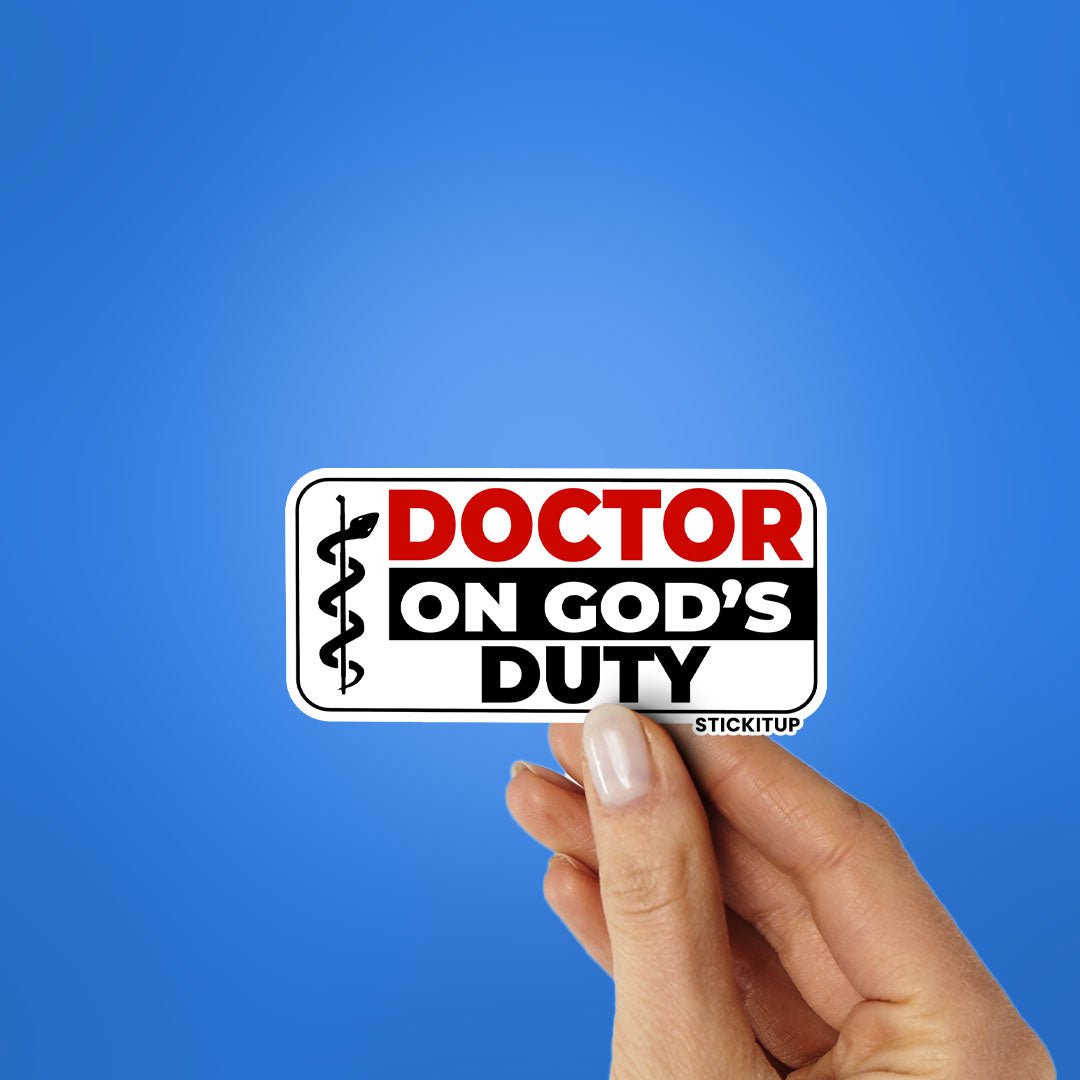 DOCTOR ON GODS DUITY Sticker - Stickers | STICK IT UP