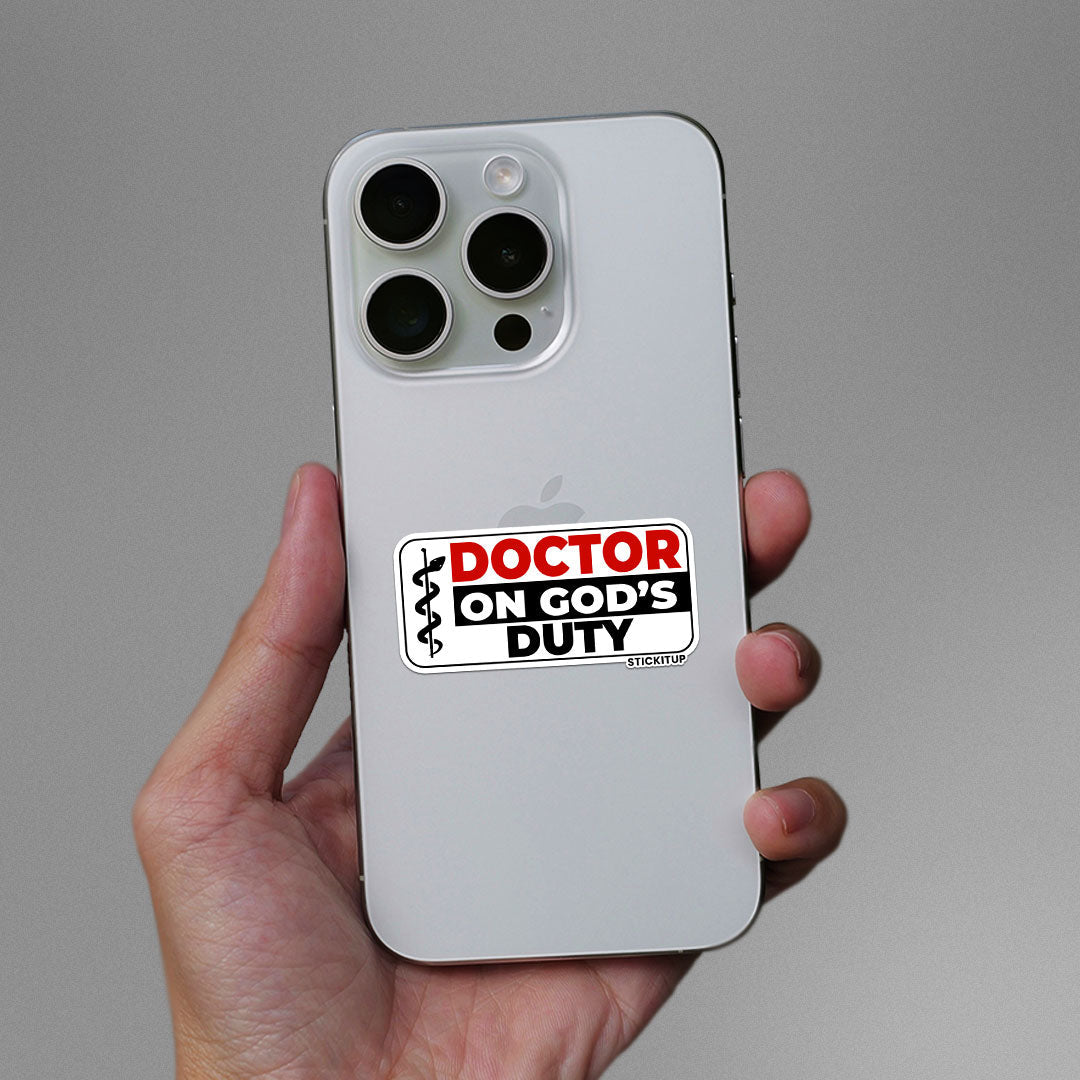 DOCTOR ON GODS DUITY Sticker - Stickers | STICK IT UP