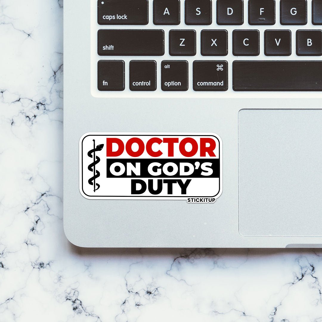 DOCTOR ON GODS DUITY Sticker - Stickers | STICK IT UP