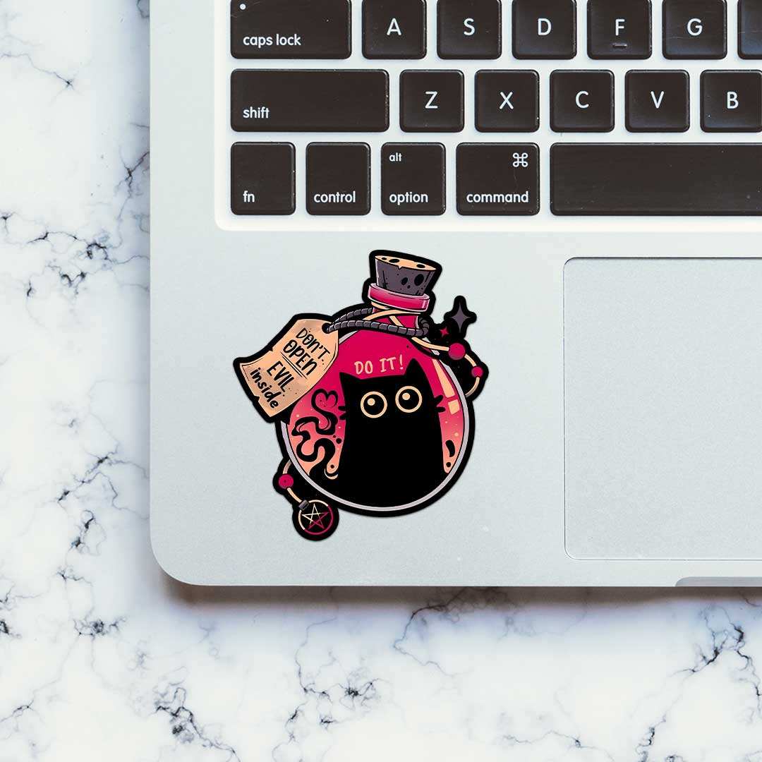 Dont Open Evel Inside Sticker - Stickers | STICK IT UP