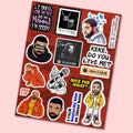6ix Rap Fan Sheet - die-cut vinyl sticker sheet | STICK IT UP Canada