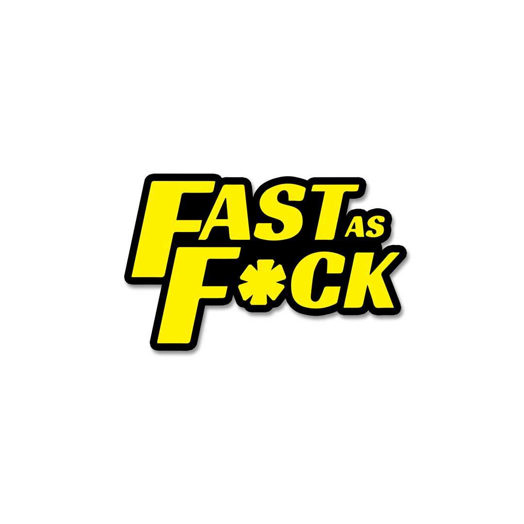 Fast As Fuck Sticker - Stickers | STICK IT UP