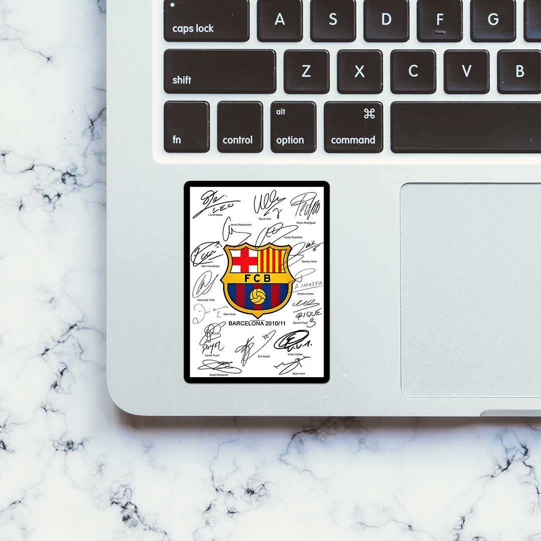 Fcb Sticker waterproof vinyl decal for laptop, bike, car & bottle