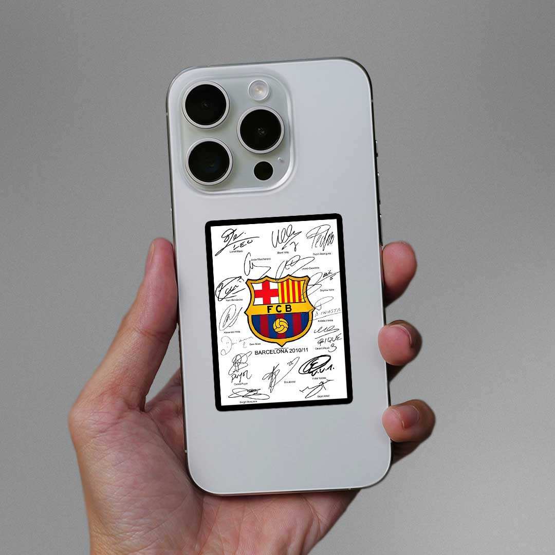 Fcb Sticker waterproof vinyl decal for laptop, bike, car & bottle