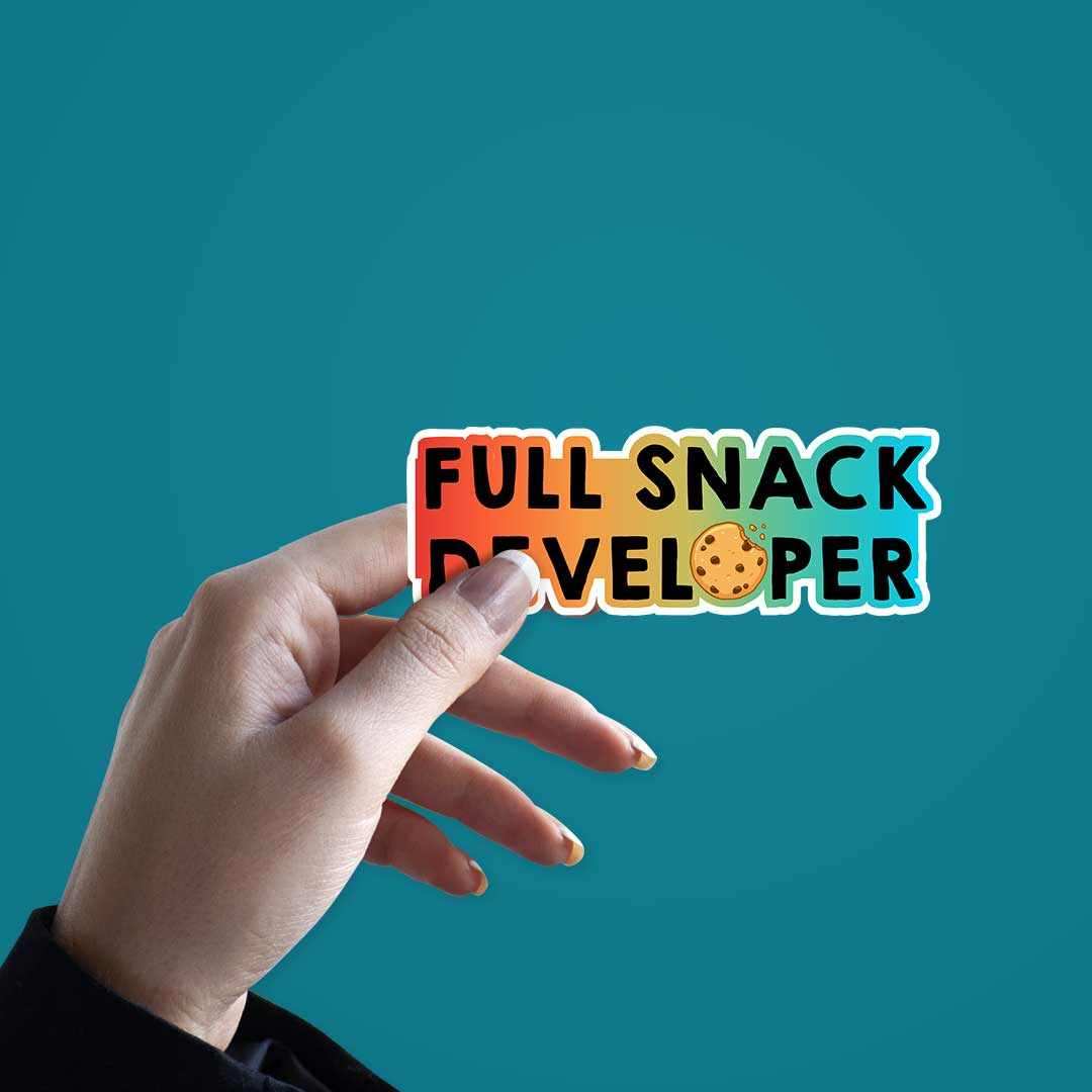 Full Snack Developer Sticker - Stickers | STICK IT UP